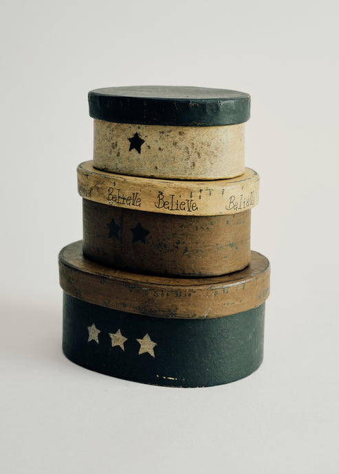 Set of 3 Oval Nesting Boxes