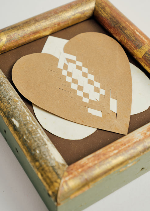 Vintage Framed Hearts Collage