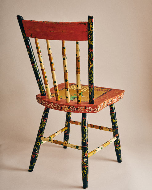 Hand-Painted Vintage Chair