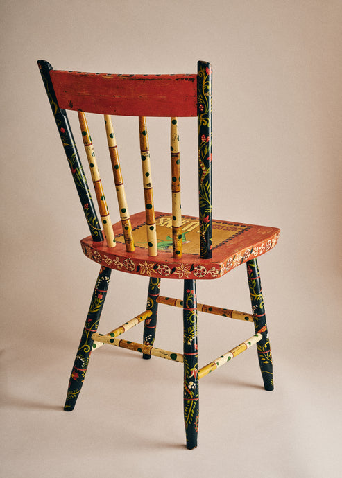 Hand-Painted Vintage Chair