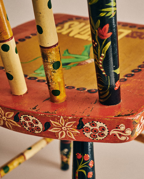 Hand-Painted Vintage Chair