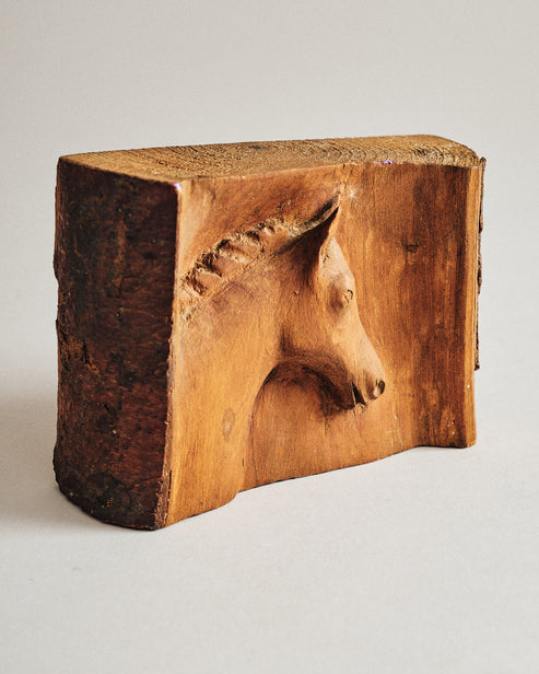 Vintage Carved Wooden Horse