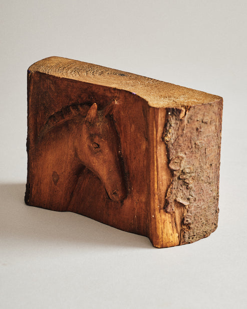 Vintage Carved Wooden Horse