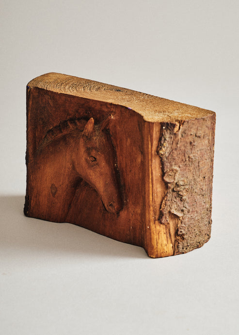Vintage Carved Wooden Horse