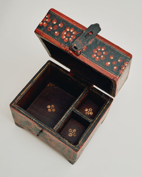 Antique Folk Art Miniature Chest