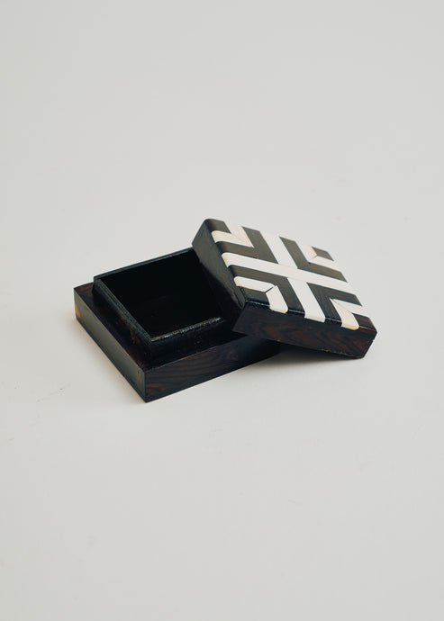 Vintage Folk Art Small Box E