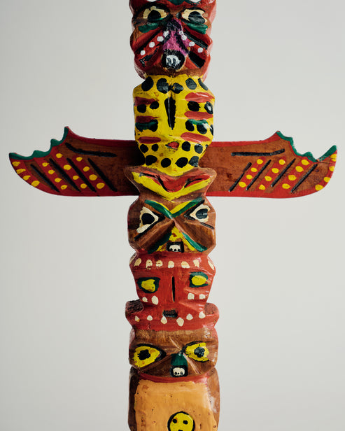 Wooden Totem Made in Japan