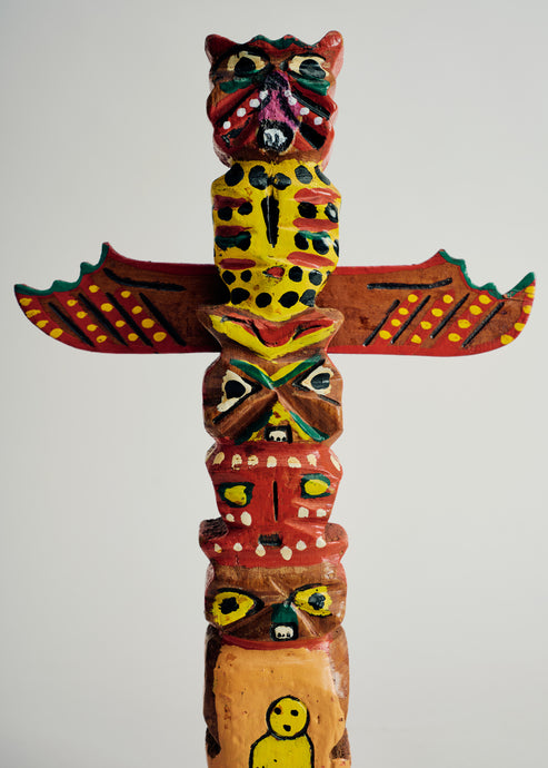Wooden Totem Made in Japan