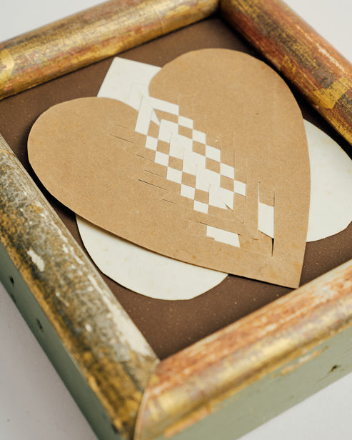 Vintage Framed Hearts Collage