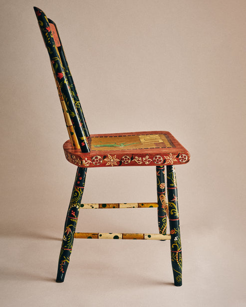 Hand-Painted Vintage Chair