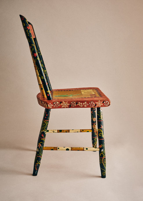 Hand-Painted Vintage Chair