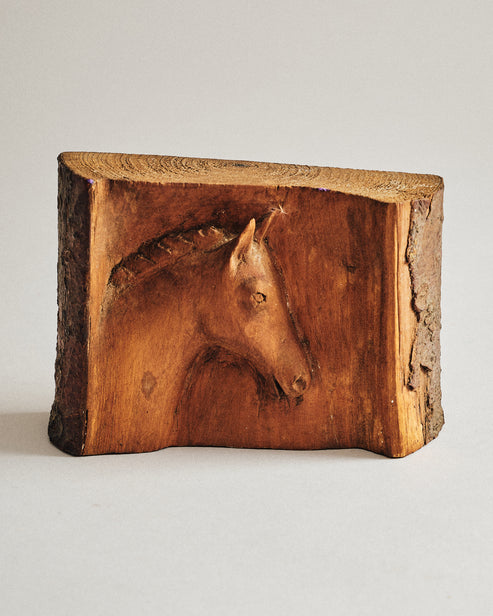 Vintage Carved Wooden Horse