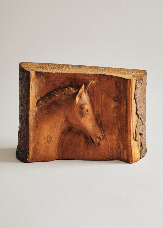 Vintage Carved Wooden Horse