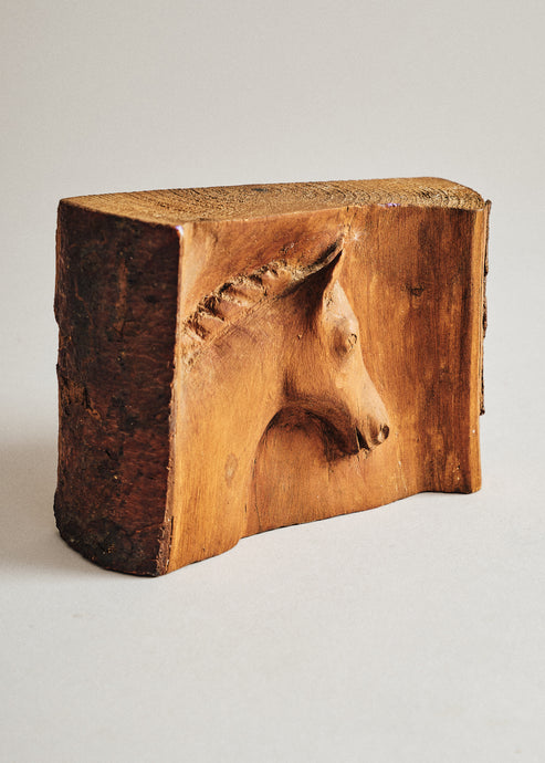 Vintage Carved Wooden Horse