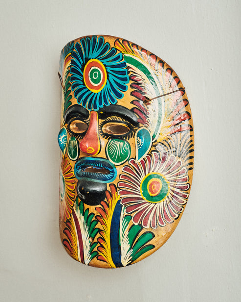 Vintage Ceramic Wall Hanging Mask