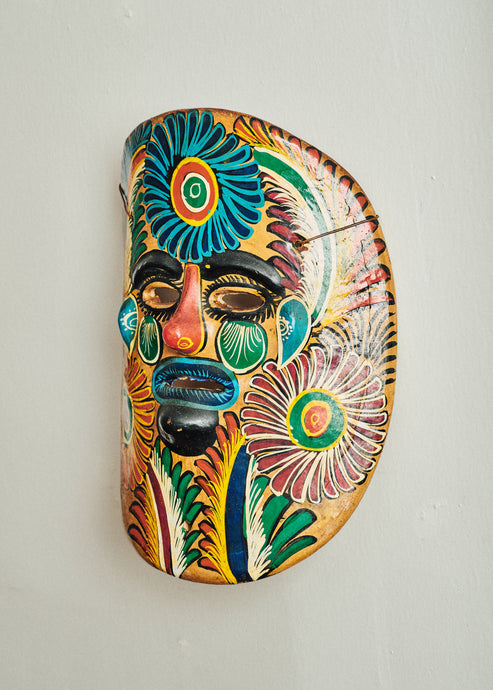 Vintage Ceramic Wall Hanging Mask