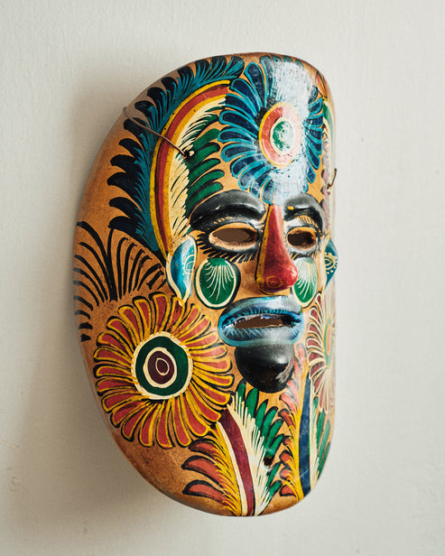 Vintage Ceramic Wall Hanging Mask
