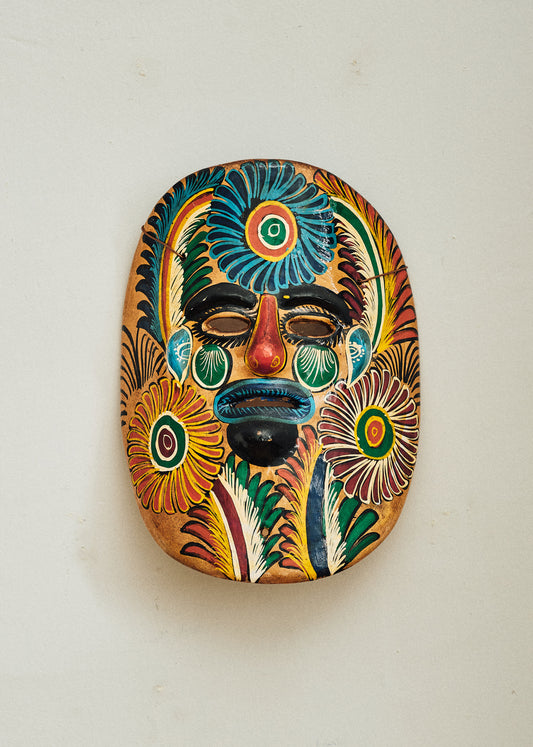 Vintage Ceramic Wall Hanging Mask