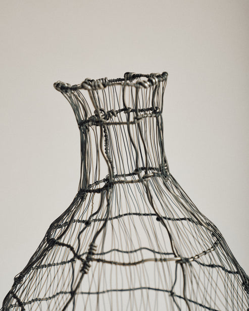 Joelle Yu, Steel Wire Vase #2
