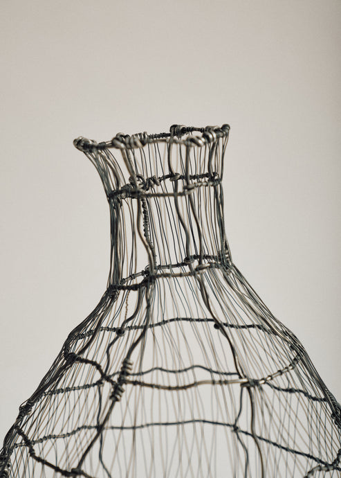 Joelle Yu, Steel Wire Vase #2
