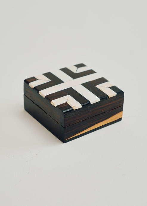 Vintage Folk Art Small Box E