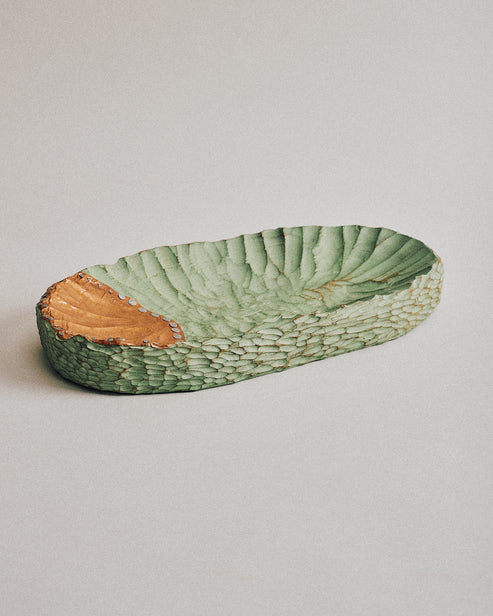 Joelle Yu, Green Copper Dish 1