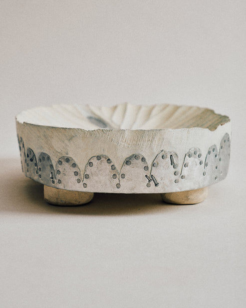 Joelle Yu, White Scallop Dish w/ aluminum