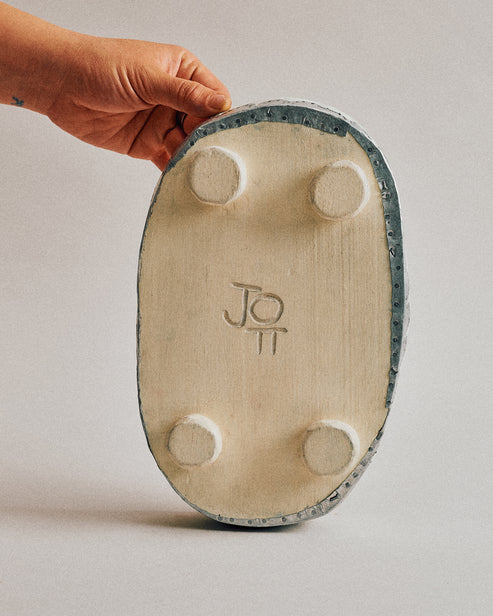 Joelle Yu, White Scallop Dish w/ aluminum